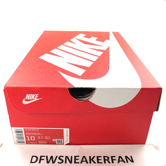 Nike Women’s Air Max 97 Size  Platinum Tint Shoes - Picture 10 of 11